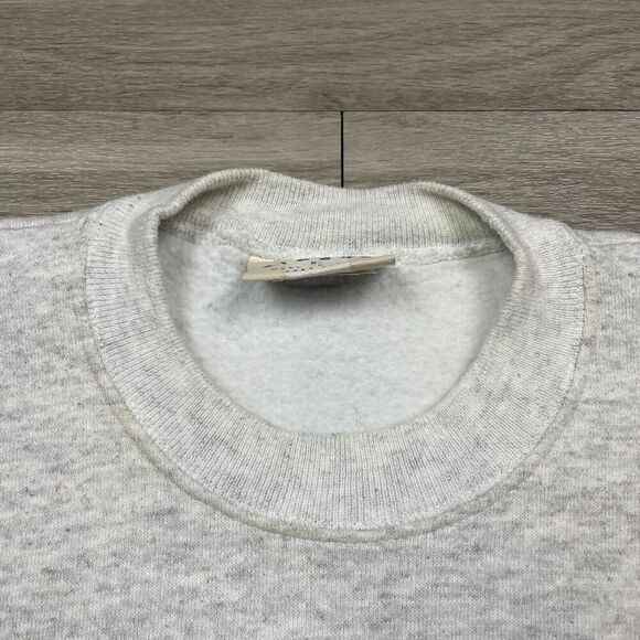 Vintage Sweatshirt Mens Extra Large Gray Riders 90s Black Fleece - Picture 4 of 11